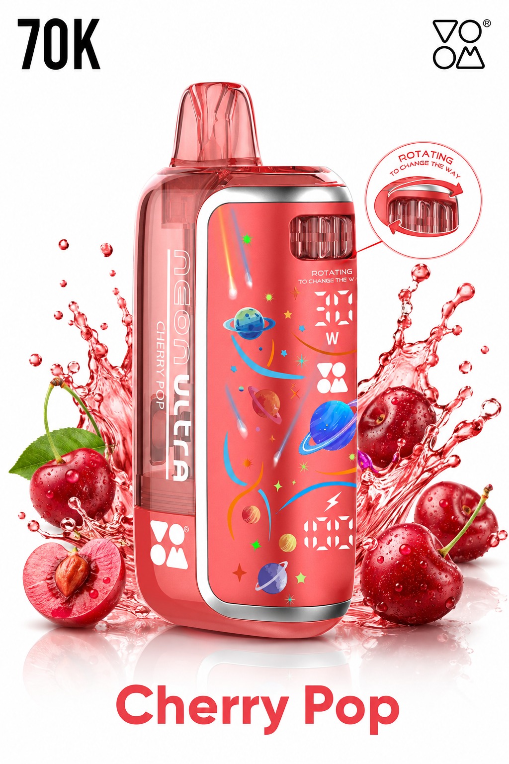 VOOM Neon Ultra 70K Cherry Pop — Cherry Pop disposable