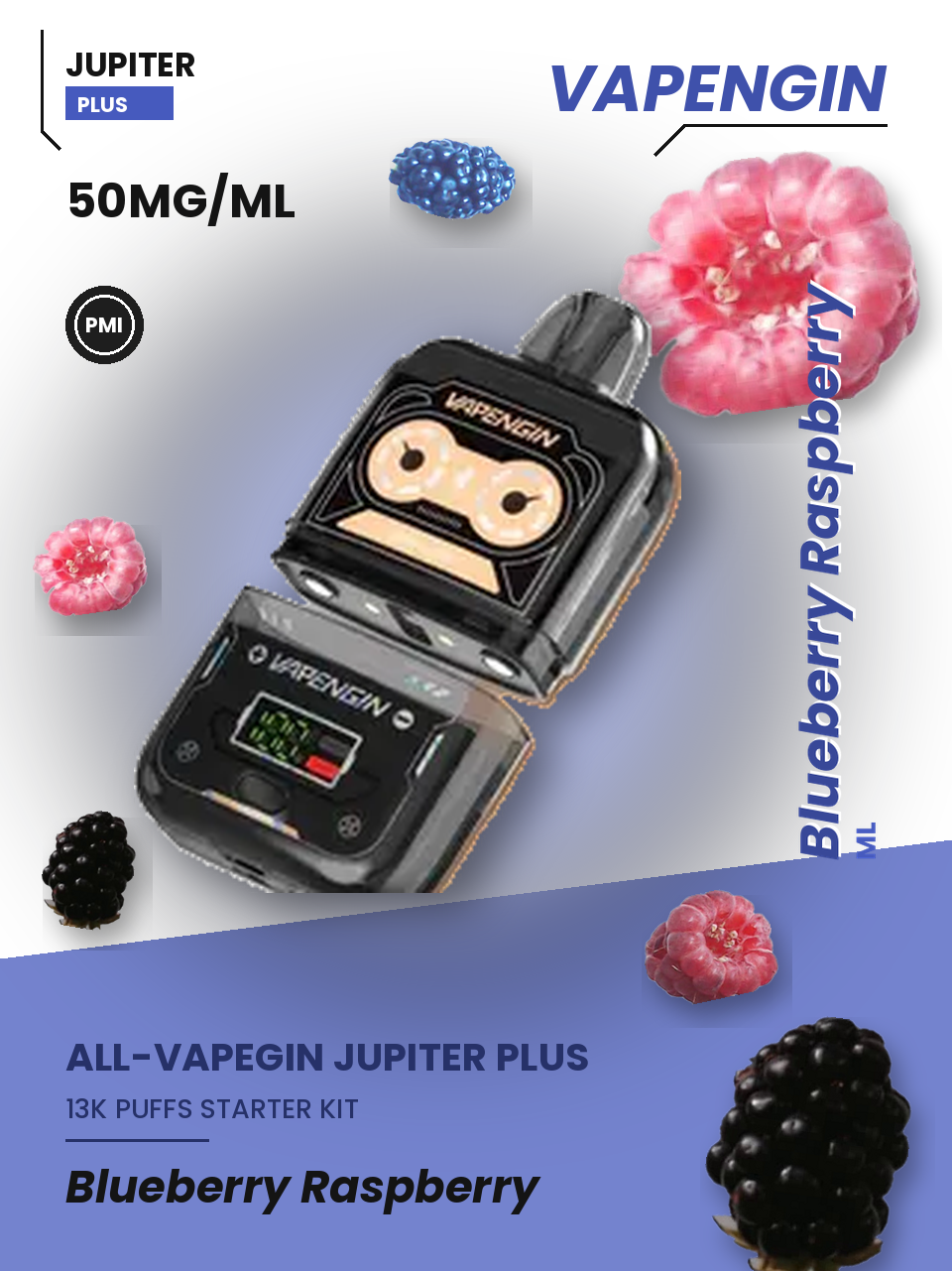 Vapengin Jupiter Plus Starter Kit Blueberry Raspberry — Blueberry Raspberry starter kit