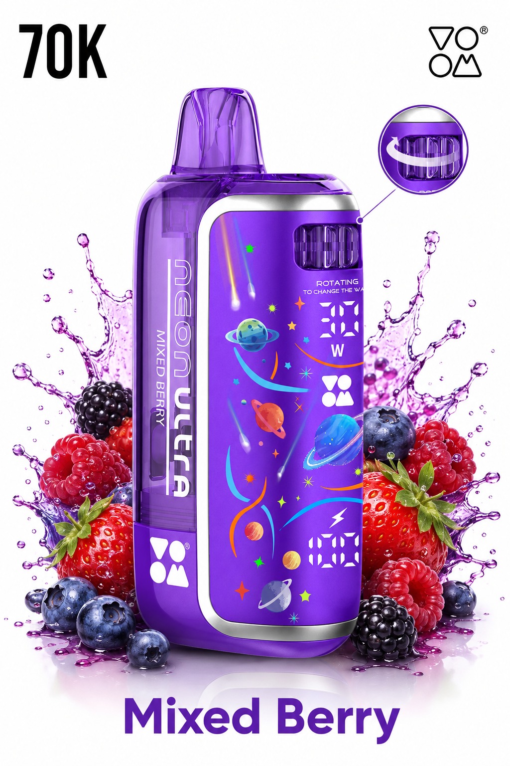 VOOM Neon Ultra 70K Mixed Berries — Mixed Berries disposable