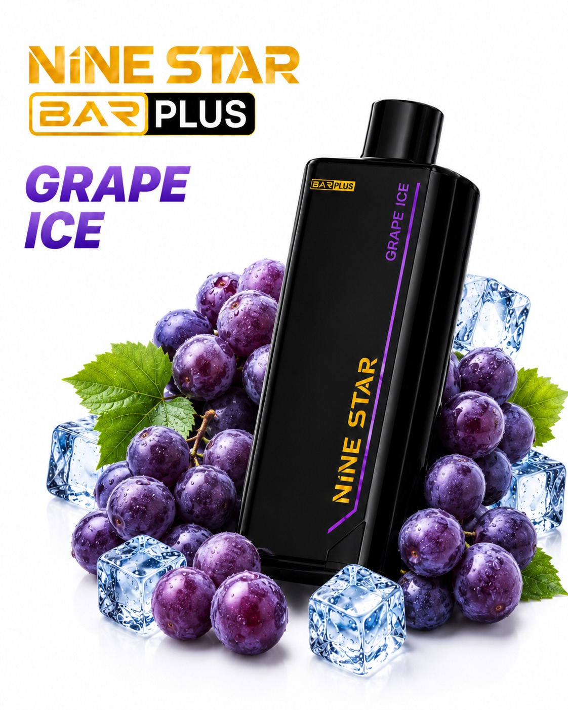 Nine Star Bar Plus Pod Grape Ice — Grape Ice replacement pod