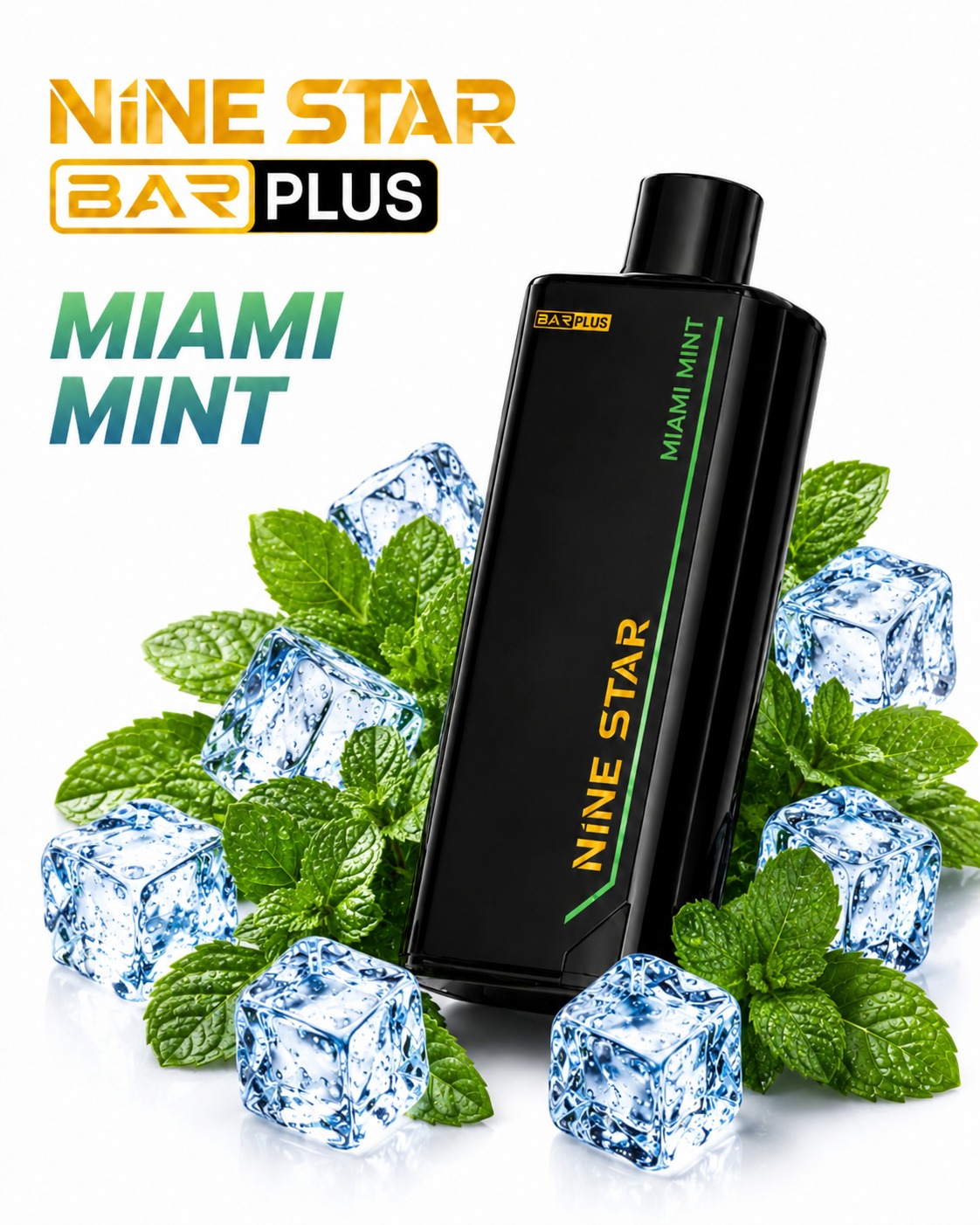Nine Star Bar Plus Pod Maimi Mint — Maimi Mint replacement pod