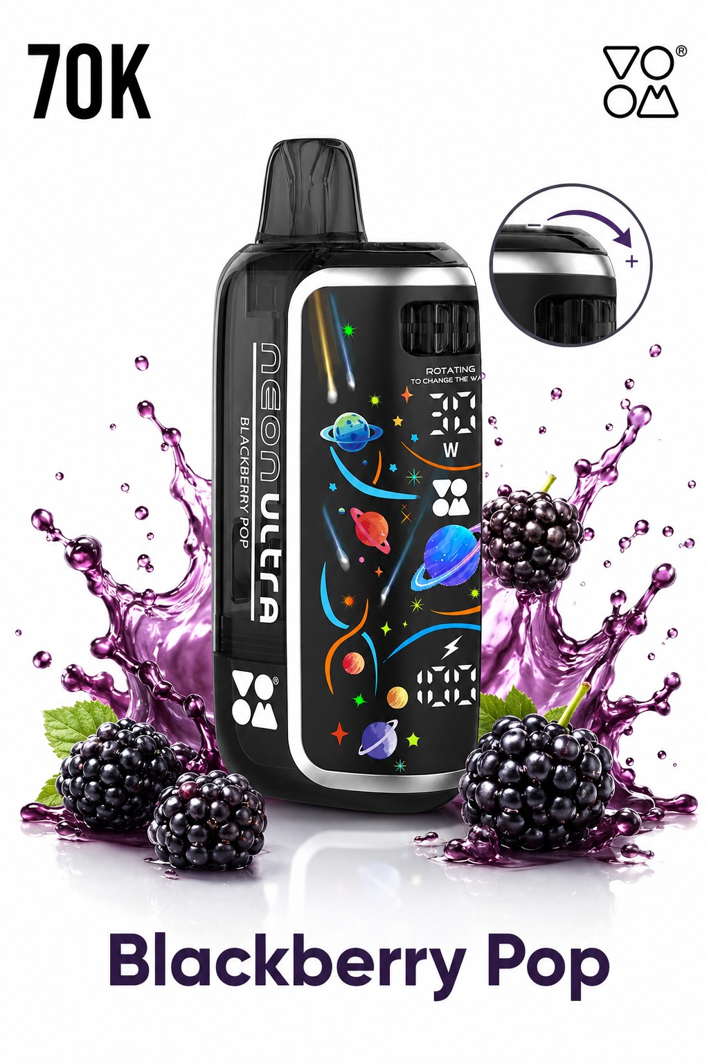 VOOM Neon Ultra 70K Blackberry Pop — Blackberry Pop disposable