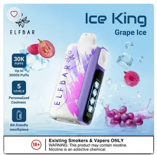 ELFBAR Ice King Grape Ice — Grape Ice disposable