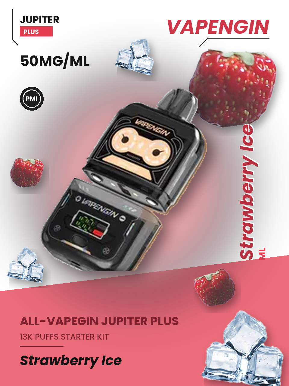Vapengin Jupiter Plus Starter Kit Strawberry Ice — Strawberry Ice starter kit