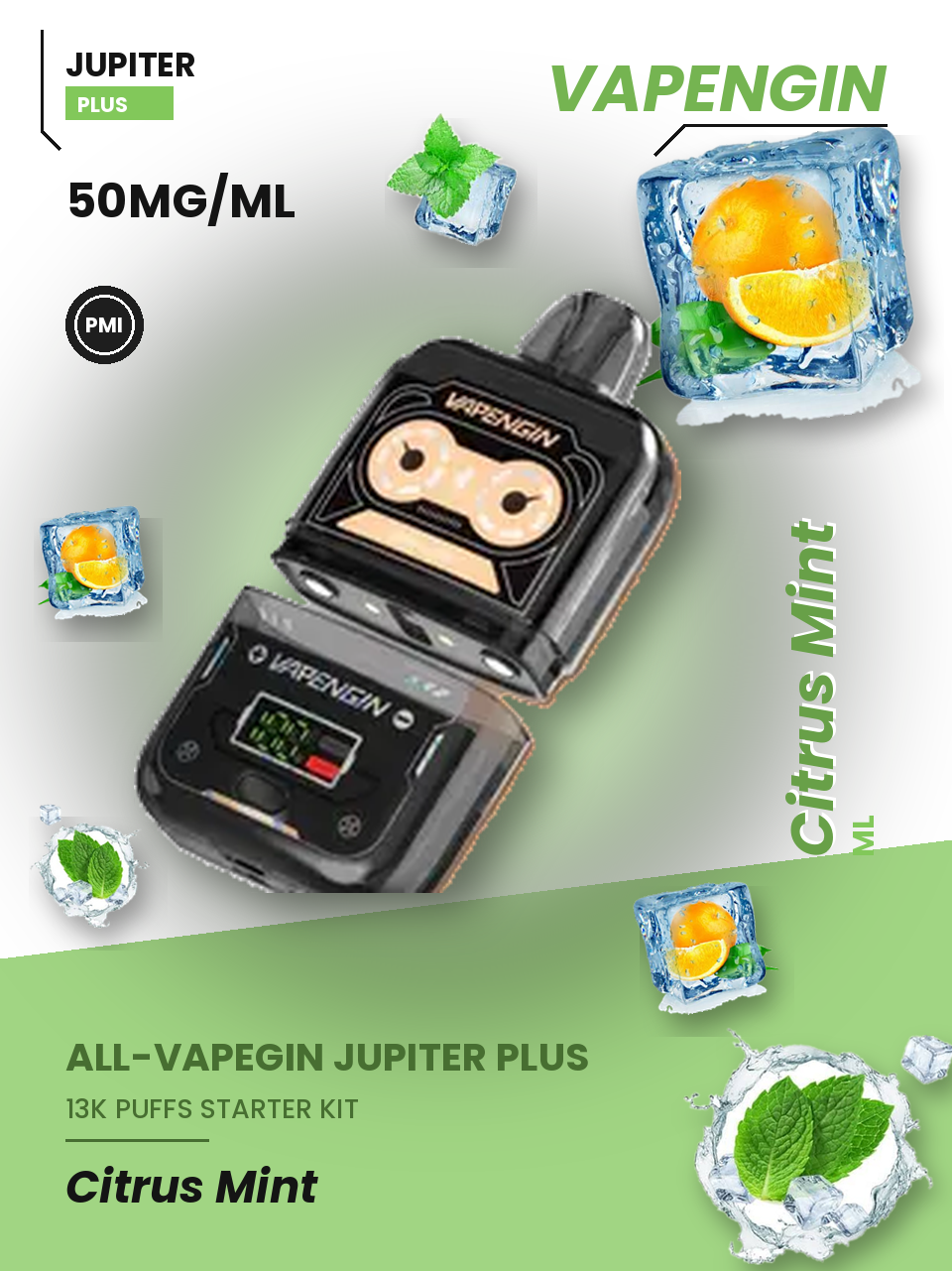 Vapengin Jupiter Plus Starter Kit Citrus Mint — Citrus Mint starter kit