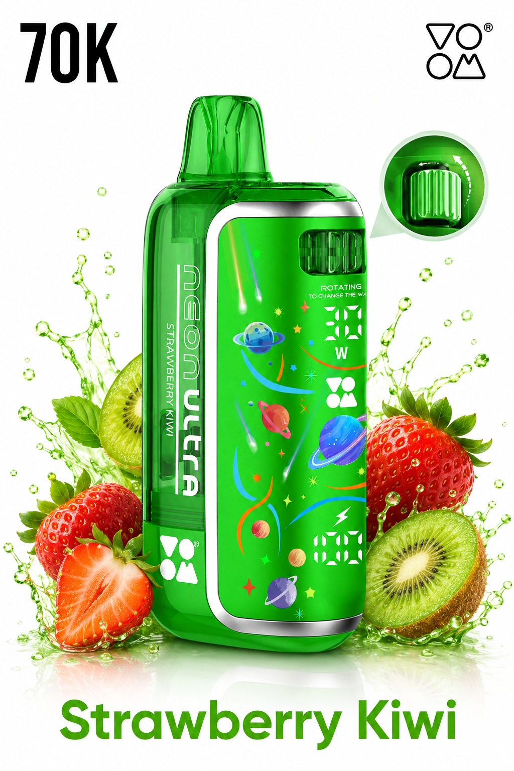 VOOM Neon Ultra 70K Strawberry Kiwi — Strawberry Kiwi disposable
