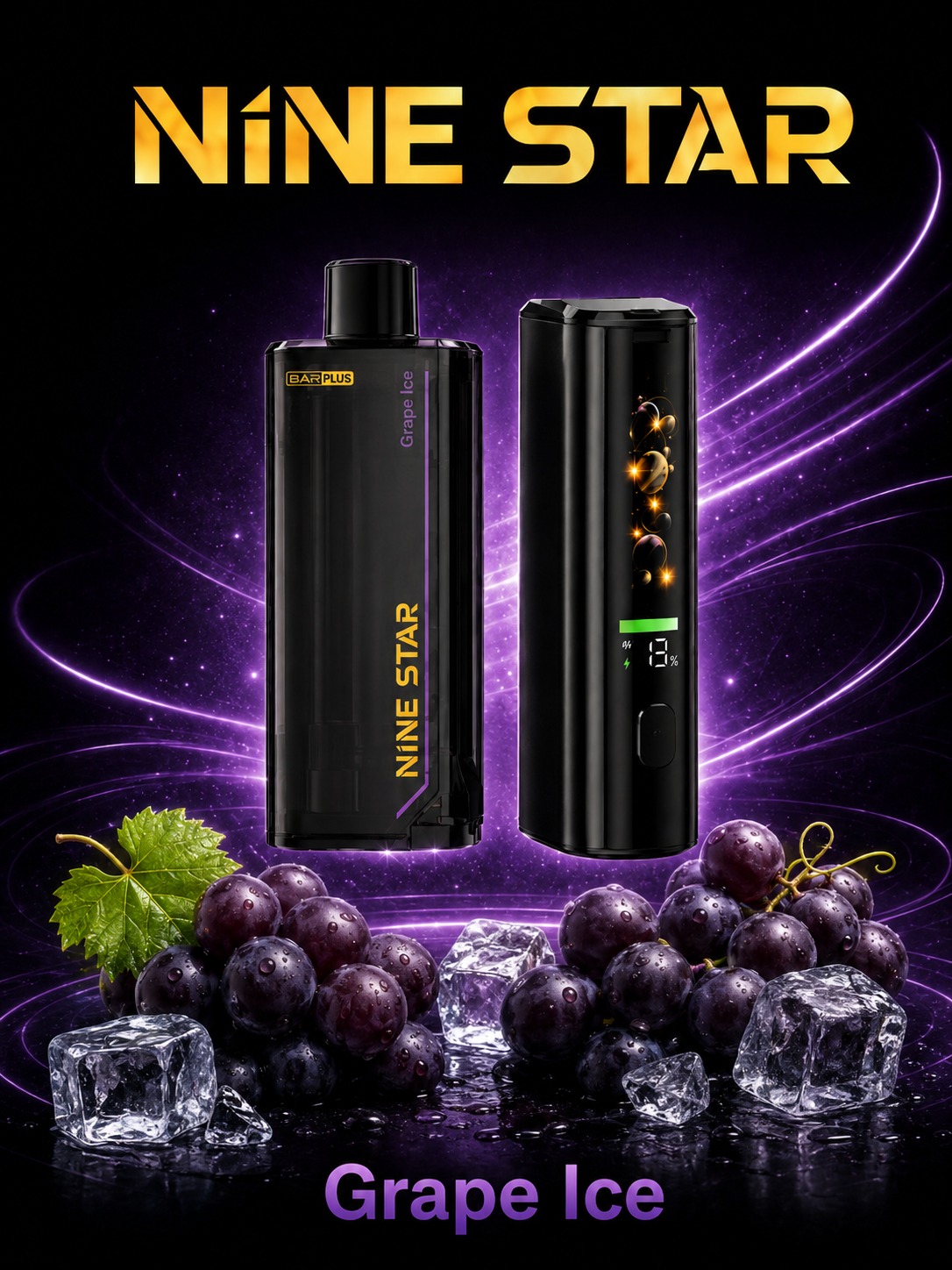 Nine Star Bar Plus Starter Kit Grape Ice — Grape Ice starter kit