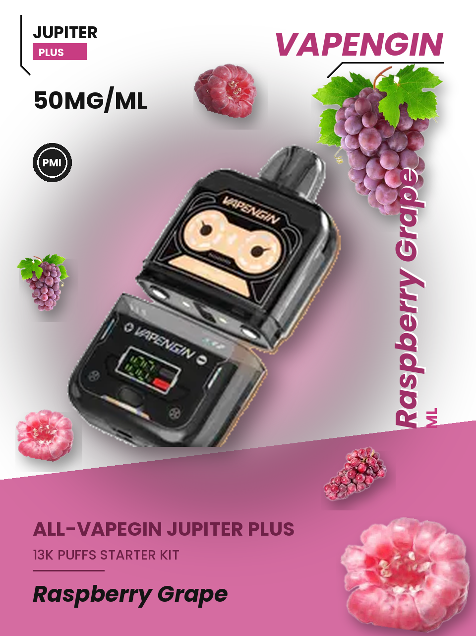 Vapengin Jupiter Plus Starter Kit Raspberry Grape — Raspberry Grape starter kit